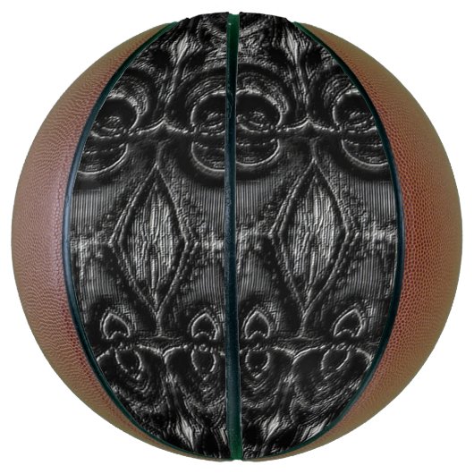 Charcoal Mandala Basketbal (Verticaal)