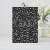 Charcoal Mandala Bedankkaart (Staand voorkant)