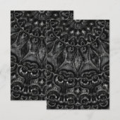 Charcoal Mandala Bedankkaart (Voorkant / Achterkant)