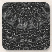 Charcoal Mandala Bier Onderzetter (Voorkant)