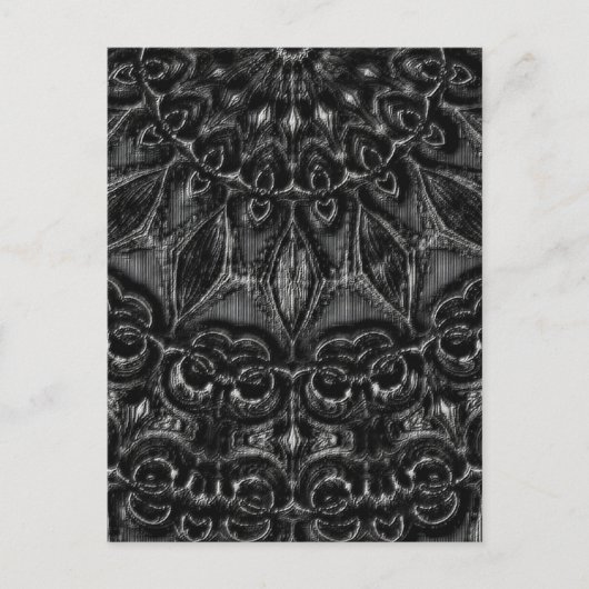 Charcoal Mandala Briefkaart (Voorkant)