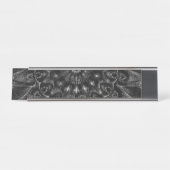 Charcoal Mandala Bureau Naambordje (Voorkant)