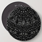 Charcoal Mandala Button (Voorkant /achterkant)