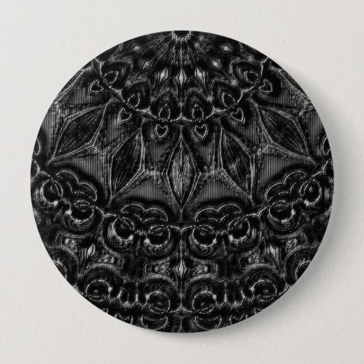 Charcoal Mandala Button (Voorkant)