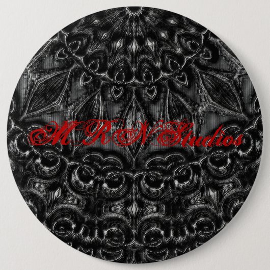 Charcoal Mandala Button (Voorkant)