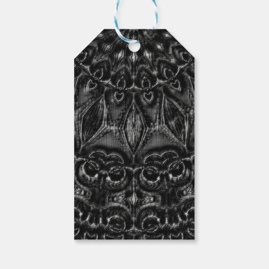 Charcoal Mandala Cadeaulabel (Achterkant)