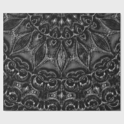 Charcoal Mandala Cadeaupapier (Vlak)