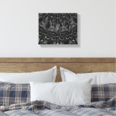 Charcoal Mandala Canvas Afdruk (Insitu (Slaapkamer))