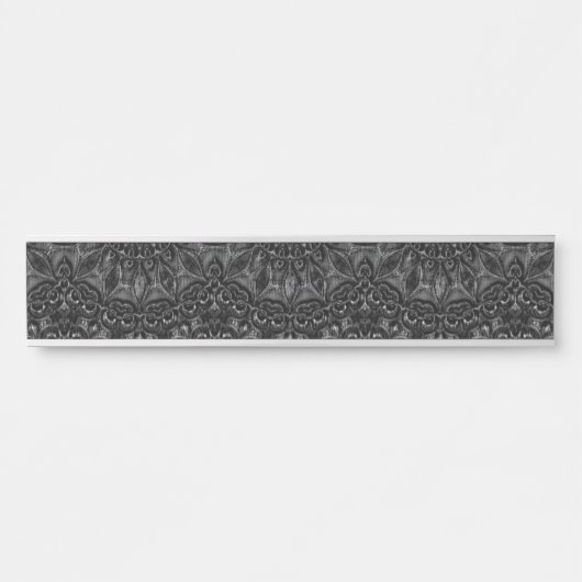 Charcoal Mandala Deurbordje (Voorkant)