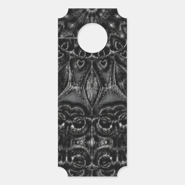 Charcoal Mandala Door Hanger (Voorkant)