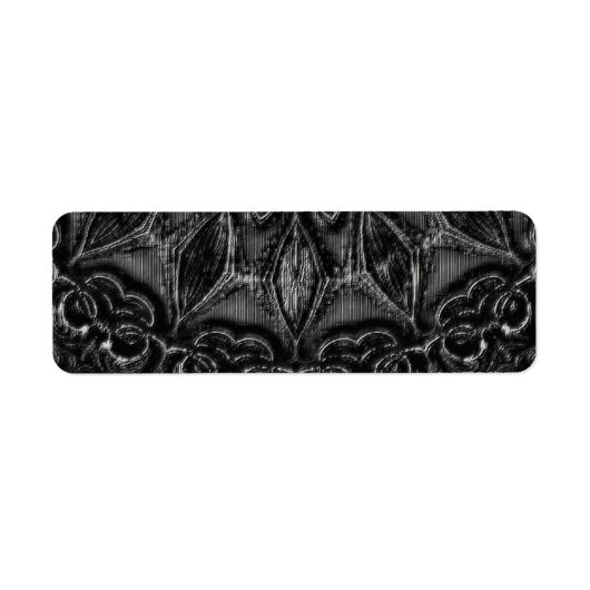 Charcoal Mandala Etiket (Voorkant)