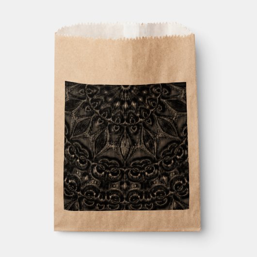 Charcoal Mandala Favor Bag Bedankzakje (Voorkant)