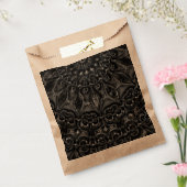 Charcoal Mandala Favor Bag Bedankzakje (Gezegeld)