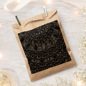 Charcoal Mandala Favor Bag Bedankzakje (Geknipt)
