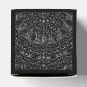 Charcoal Mandala Favor Box Bedankdoosjes (Bovenkant)