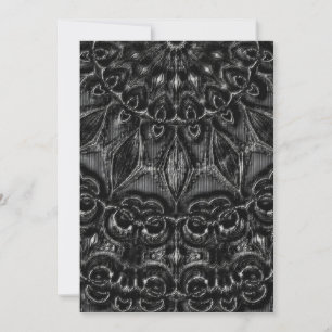 Charcoal Mandala Feestdagenkaart