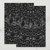 Charcoal Mandala Feestdagenkaart (Voorkant / Achterkant)