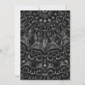 Charcoal Mandala Feestdagenkaart (Achterkant)