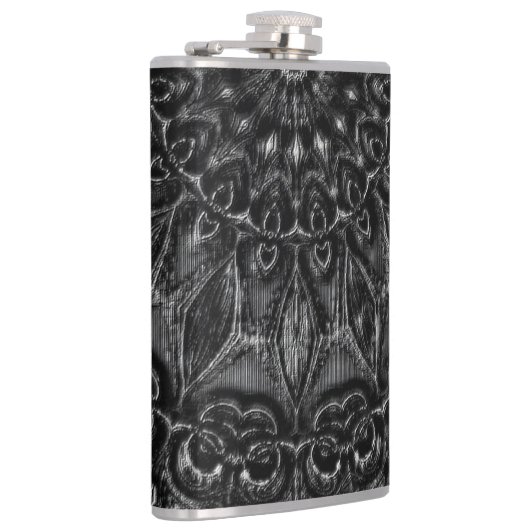 Charcoal Mandala Flask Heupfles (Rechts)