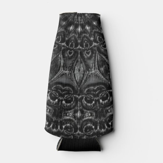 Charcoal Mandala Flesjeskoeler (Voorkant)