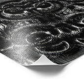 Charcoal Mandala Foto afdrukken (Hoek)