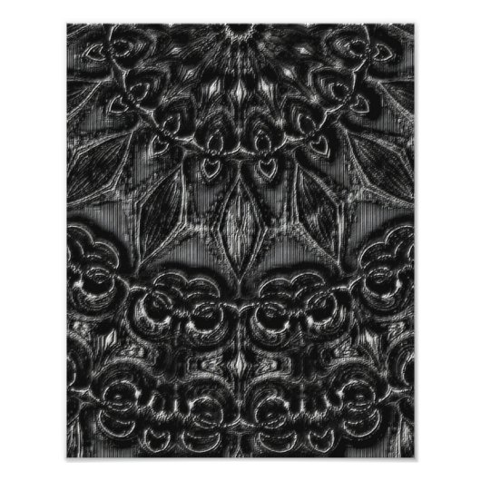 Charcoal Mandala Foto afdrukken (Voorkant)