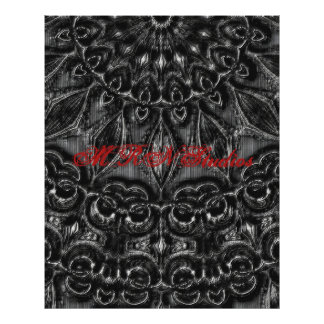 Charcoal Mandala Foto afdrukken