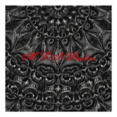 Charcoal Mandala Foto afdrukken (Voorkant)