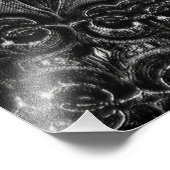 Charcoal Mandala Foto afdrukken (Hoek)