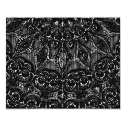 Charcoal Mandala Foto afdrukken (Voorkant)