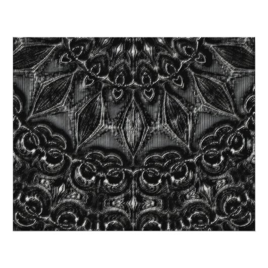 Charcoal Mandala Foto afdrukken (Voorkant)