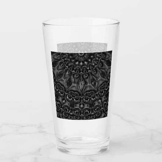 Charcoal Mandala Glas (Voorkant)