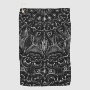 Charcoal Mandala Golfhanddoek