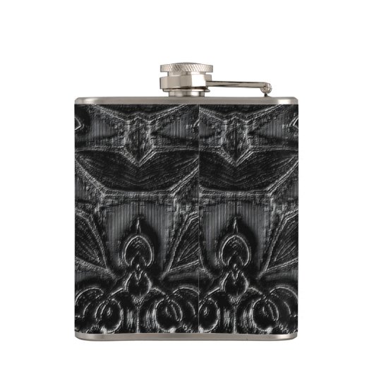 Charcoal Mandala Heupfles (Achterkant)