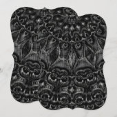 Charcoal Mandala Holiday Kaart (Voorkant / Achterkant)