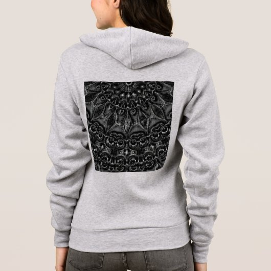 Charcoal Mandala Hoodie (Achterkant)