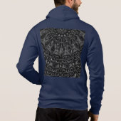 Charcoal Mandala Hoodie (Achterkant)