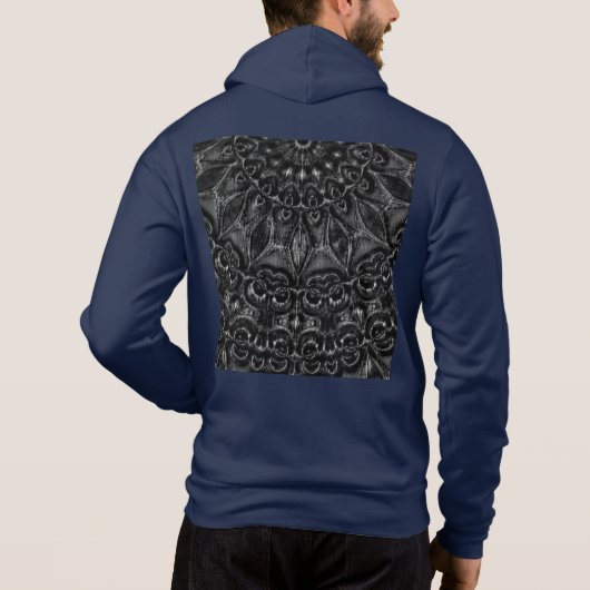 Charcoal Mandala  Hoodie (Achterkant)