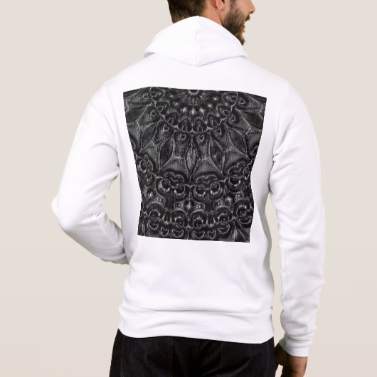 Charcoal Mandala Hoodie (Achterkant)