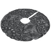 Charcoal Mandala Imitatie Linnen Kerstboom Kleed (Gekanteld)