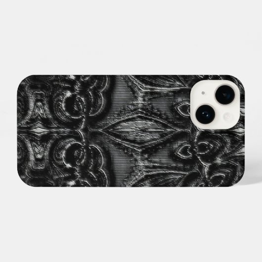 Charcoal Mandala iPhone Hoesje (Achterkant horizontaal)