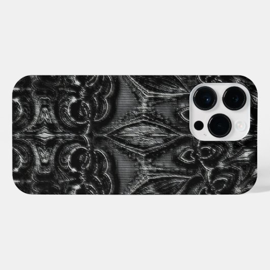 Charcoal Mandala iPhone Hoesje (Achterkant horizontaal)