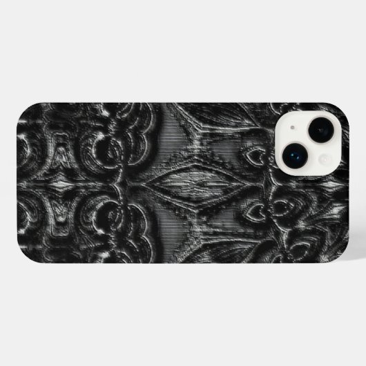 Charcoal Mandala iPhone Hoesje (Achterkant horizontaal)