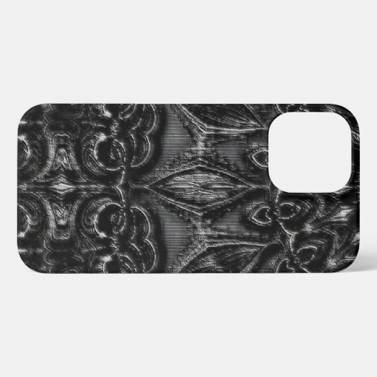 Charcoal Mandala iPhone Hoesje (Achterkant horizontaal)