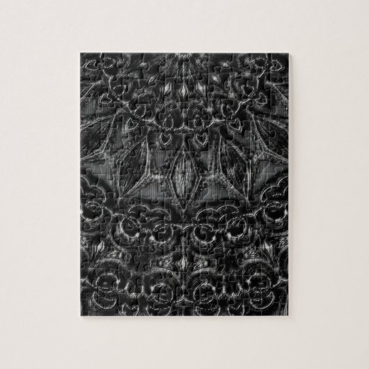 Charcoal Mandala Jigzaag Puzzle Legpuzzel (Verticaal)