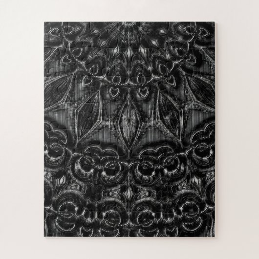 Charcoal Mandala Jigzaag Puzzle Legpuzzel (Verticaal)