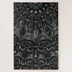 Charcoal Mandala Jigzaag Puzzle Legpuzzel