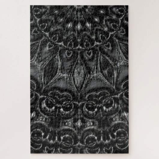 Charcoal Mandala Jigzaag Puzzle Legpuzzel (Verticaal)