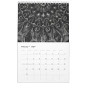 Charcoal Mandala Kalender (Feb 2027)