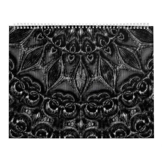 Charcoal Mandala Kalender (Hoes)